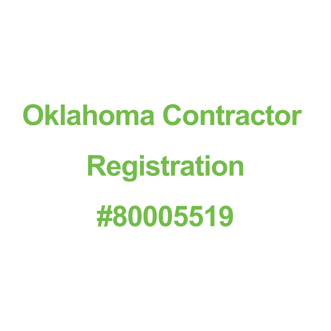 Oklahoma registered contractor license number 80005519