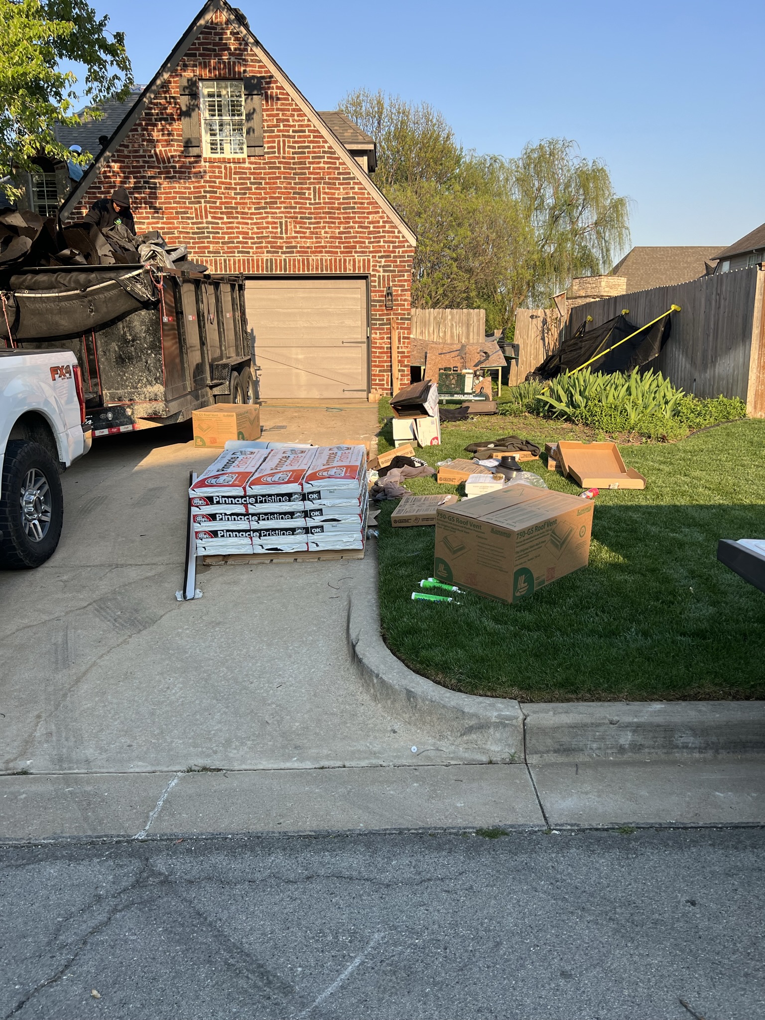 Job site materials and truck — ties to materials and job size sections