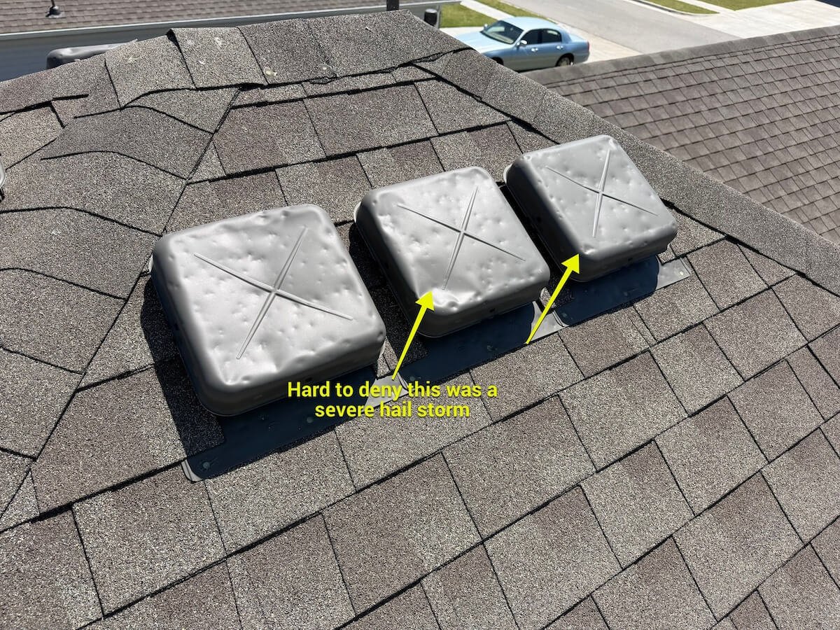 Roof inspection following storm damage in Tulsa